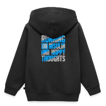 Diabetes Diabetiker Pankreas Insulin - Kinder Premium Organic Hoodie - Schwarz - Hinten - AI Model Kid Male (0cm)