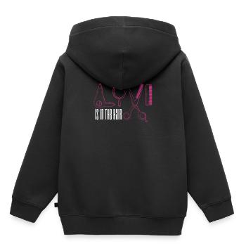 Coiffeur coiffeur coiffeur - Sweat Premium à capuche enfant bio - noir - Dos - AI Model Kid Male (0cm)