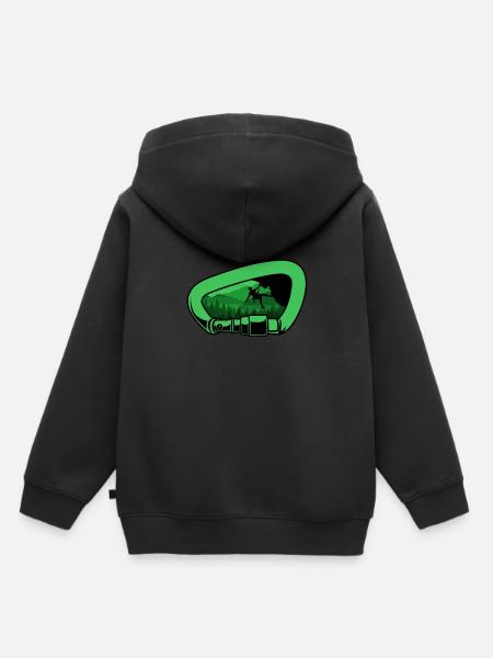 Alpinisme Grimpeurs - Sweat Premium à capuche enfant bio - noir