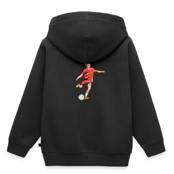 Soccer football - Kids Premium Organic Hoodie - black - Back - AI Model Kid Male (0cm)