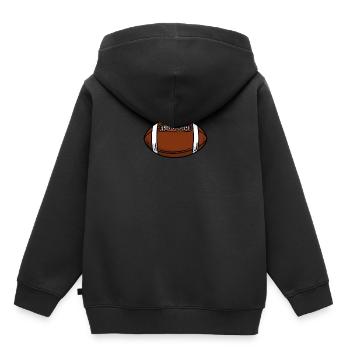American Football Footballer - Kinder Premium Organic Hoodie - Schwarz - Hinten - AI Model Kid Male (0cm)