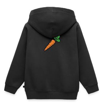 Carrot carrot turnip - Kids Premium Organic Hoodie - black - Back - AI Model Kid Male (0cm)
