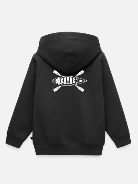 Kajak Kayak Kajaker - Kinder Premium Organic Hoodie - Schwarz
