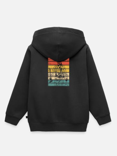 Pompier pompier pompier - Sweat Premium à capuche enfant bio - noir