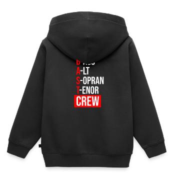 Chorale répétition chorale chanteurs - Sweat Premium à capuche enfant bio - noir - Dos - AI Model Kid Male (0cm)