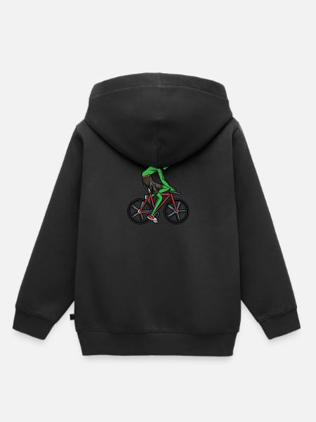 Alien Außerirdischer - Kinder Premium Organic Hoodie - Schwarz