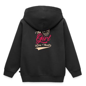 Théâtre Théâtre - Sweat Premium à capuche enfant bio - noir - Dos - AI Model Kid Male (0cm)