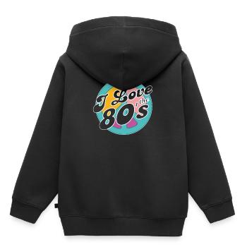 Retro 80s Era Vintage Eighties 80s - Kids Premium Organic Hoodie - black - Back - AI Model Kid Male (0cm)