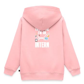 Traineeship Intern - Kids Premium Organic Hoodie - rose - Back - AI Model Kid Female (0cm)