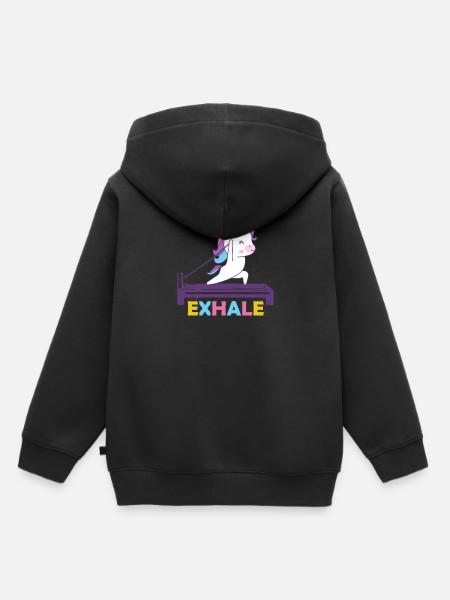 Pilates - Sweat Premium à capuche enfant bio - noir