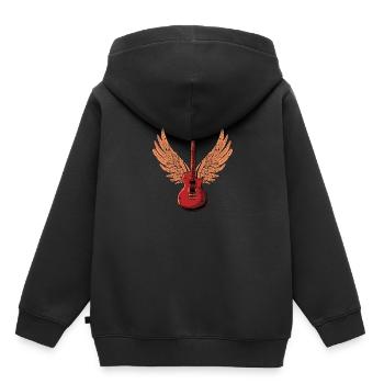 Guitare électrique guitare - Sweat Premium à capuche enfant bio - noir - Dos - AI Model Kid Male (0cm)