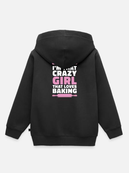 Bäcker Backen Konditor - Kinder Premium Organic Hoodie - Schwarz
