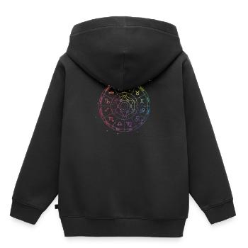 Astrologie Zodiaque Zodiaque - Sweat Premium à capuche enfant bio - noir - Dos - AI Model Kid Male (0cm)