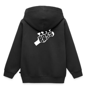 Bass Gitarre Bassgitarre Basser Bassist - Kinder Premium Organic Hoodie - Schwarz - Hinten - AI Model Kid Male (0cm)