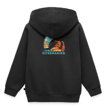 Kitesurfing Kiteboarding Kite Kite Kiten - Kids Premium Organic Hoodie - black - Back - AI Model Kid Male (0cm)