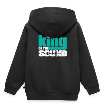 Technicien de son Sound Audio Engineer - Sweat Premium à capuche enfant bio - noir - Dos - AI Model Kid Male (0cm)