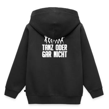 Tanzen Tänzer Tanz - Kinder Premium Organic Hoodie - Schwarz - Hinten - AI Model Kid Male (0cm)