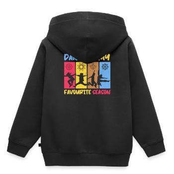 Danse Danse Danse - Sweat Premium à capuche enfant bio - noir - Dos - AI Model Kid Male (0cm)