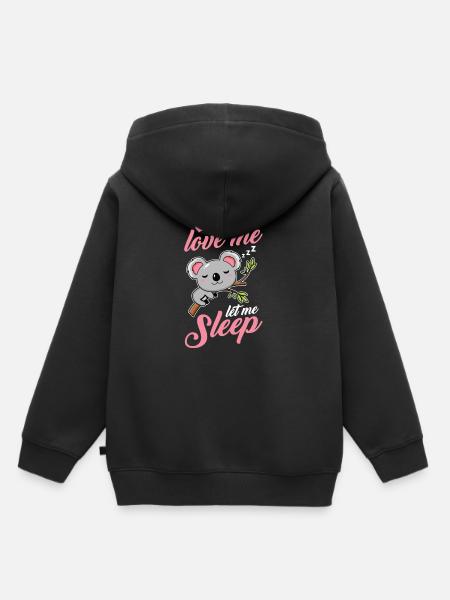 Koala Koalabär - Kinder Premium Organic Hoodie - Schwarz