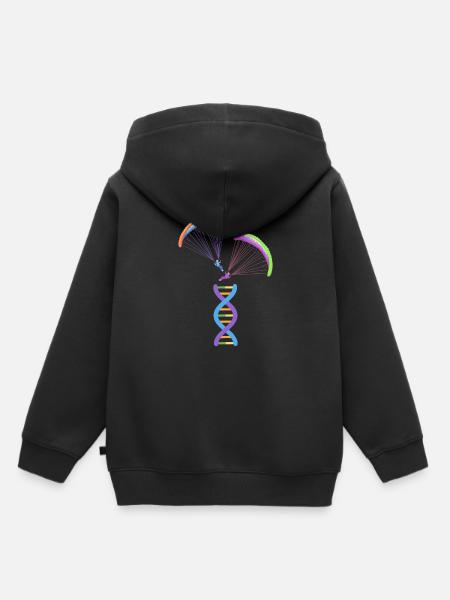Paragleiter Gleitschirmfliegen Paragleiten - Kinder Premium Organic Hoodie - Schwarz