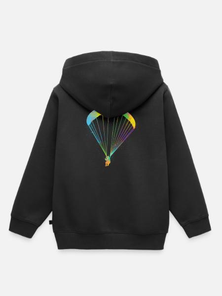 Paragleiter Gleitschirmfliegen Paragleiten - Kinder Premium Organic Hoodie - Schwarz
