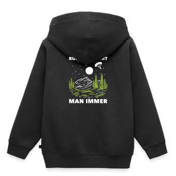Paragliding Paragliding Paragliding Paragliding - Kids Premium Organic Hoodie - black - Back - AI Model Kid Male (0cm)