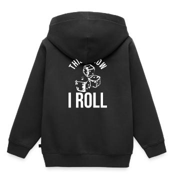 Brettspiel - Kinder Premium Organic Hoodie - Schwarz - Hinten - AI Model Kid Male (0cm)