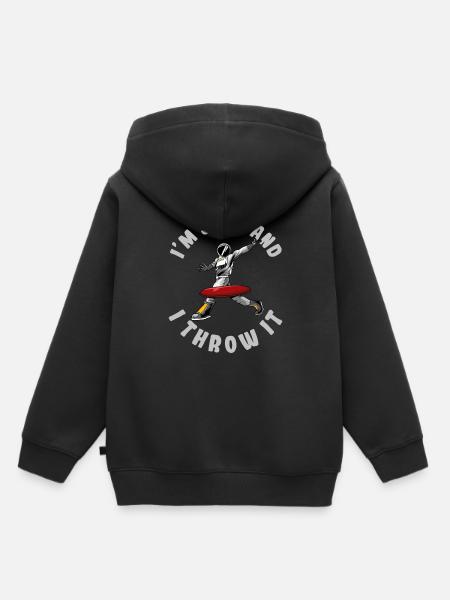 Frisbee Golf - Kinder Premium Organic Hoodie - Schwarz