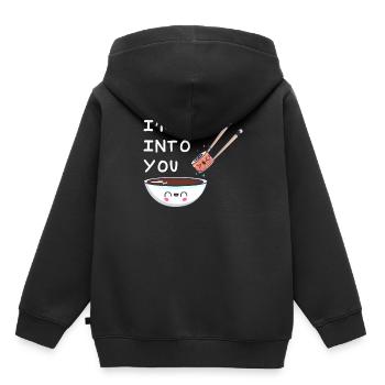 Sushi - Sweat Premium à capuche enfant bio - noir - Dos - AI Model Kid Male (0cm)