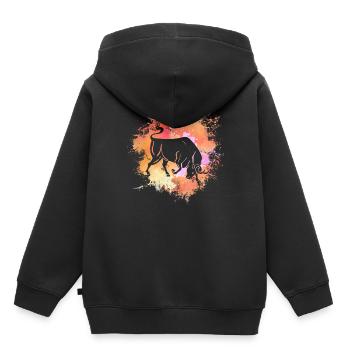 Bélier Signe astrologique Horoscope Astrologie - Sweat Premium à capuche enfant bio - noir - Dos - AI Model Kid Male (0cm)