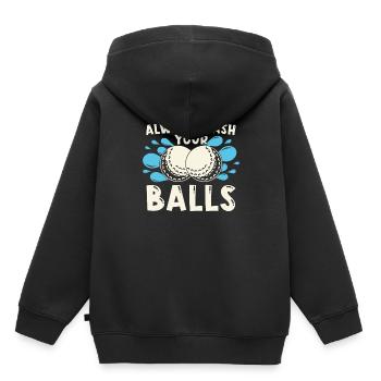 Golf Golfer Golfer Golfer Golf Course - Kids Premium Organic Hoodie - black - Back - AI Model Kid Male (0cm)