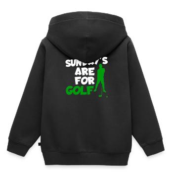 Golf Golfer Golfer Golfer Golf Course - Kids Premium Organic Hoodie - black - Back - AI Model Kid Male (0cm)