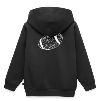 Rugby - Sweat Premium à capuche enfant bio - noir - Dos - AI Model Kid Male (0cm)