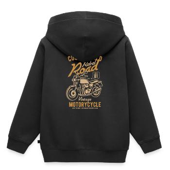 Custom Wild - Kids Premium Organic Hoodie - black - Back - AI Model Kid Male (0cm)