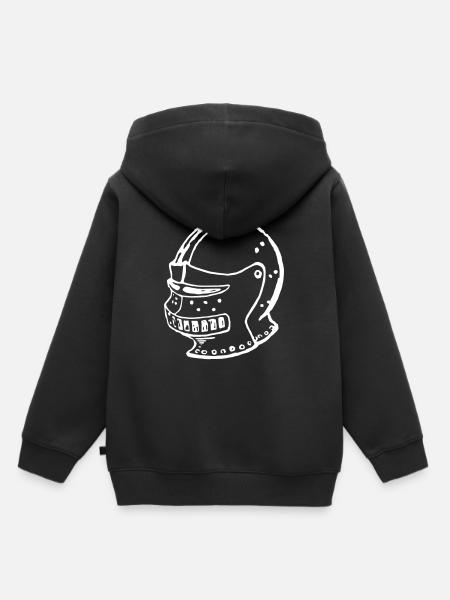 Ritter Helm - Kinder Premium Organic Hoodie - Schwarz