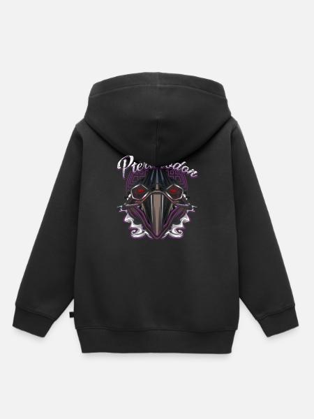 Robot Dino - Sudadera Premium con capucha infantil orgánica - negro
