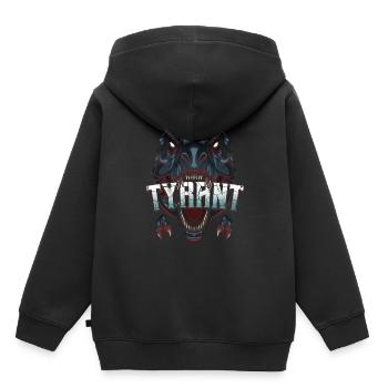 Tyrannosaurus Rex - Kinder Premium Organic Hoodie - Schwarz - Hinten - AI Model Kid Male (0cm)