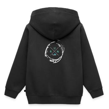 Laufen - Kinder Premium Organic Hoodie - Schwarz - Hinten - AI Model Kid Male (0cm)