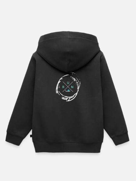 Laufen - Kinder Premium Organic Hoodie - Schwarz