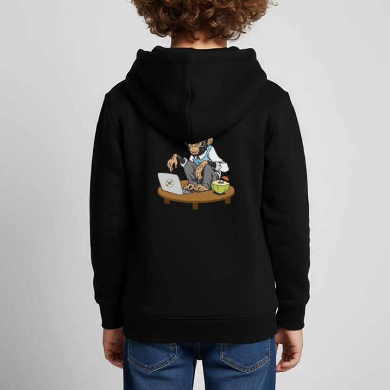 Progammers Monkey Code Monkey Coding Monkeys Kids Premium Organic Hoodie