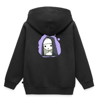Horror nun - Kids Premium Organic Hoodie - black - Back - AI Model Kid Male (0cm)