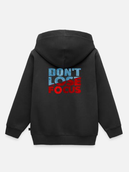 Fotografie Fokus - Kinder Premium Organic Hoodie - Schwarz