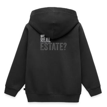 Got Real Estate - Kids Premium Organic Hoodie - black - Back - AI Model Kid Male (0cm)
