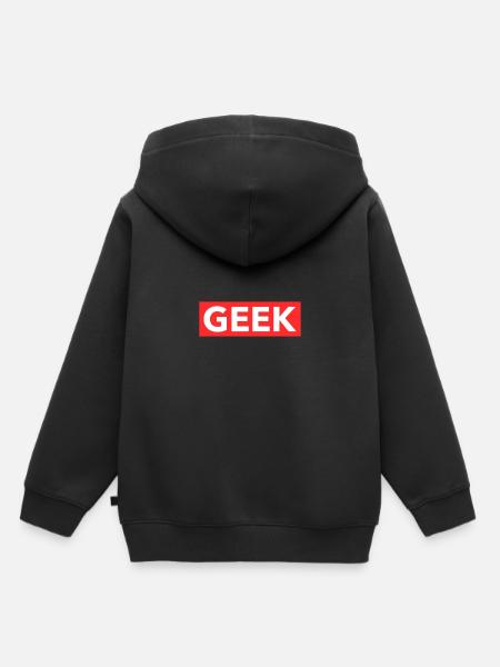 Geek - Kinder Premium Organic Hoodie - Schwarz