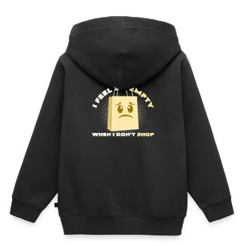 Shopping - Kids Premium Organic Hoodie - black - Back - AI Model Kid Male (0cm)