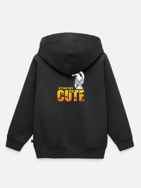 Stinktier - Kinder Premium Organic Hoodie - Schwarz