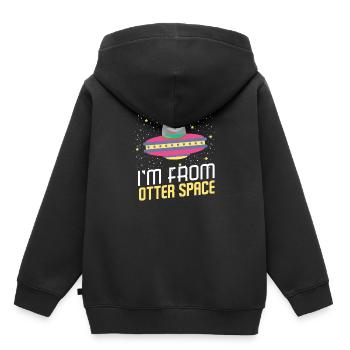 I'm From Otter Space - Kids Premium Organic Hoodie - black - Back - AI Model Kid Male (0cm)