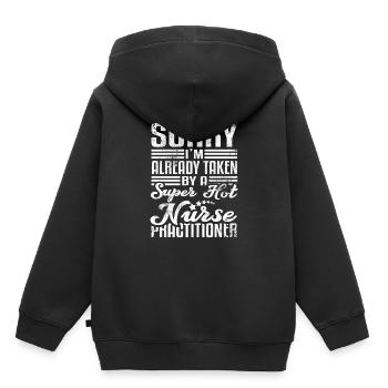 I'm Already Taken - Kids Premium Organic Hoodie - black - Back - AI Model Kid Male (0cm)