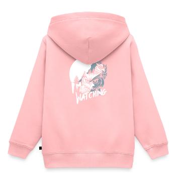 Watching Owls - Kids Premium Organic Hoodie - rose - Back - AI Model Kid Female (0cm)