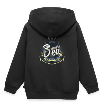 Seefahrer Matrose Geschenk - Kinder Premium Organic Hoodie - Schwarz - Hinten - AI Model Kid Male (0cm)